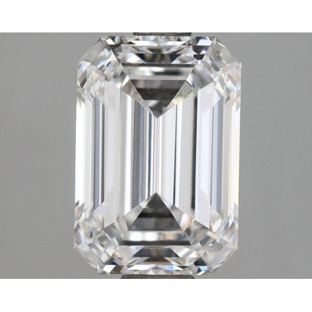 Diament laboratoryjny bezbarwny szlif szmaragdowy, 2.18ct, VVS2, D, IGI LG710551436