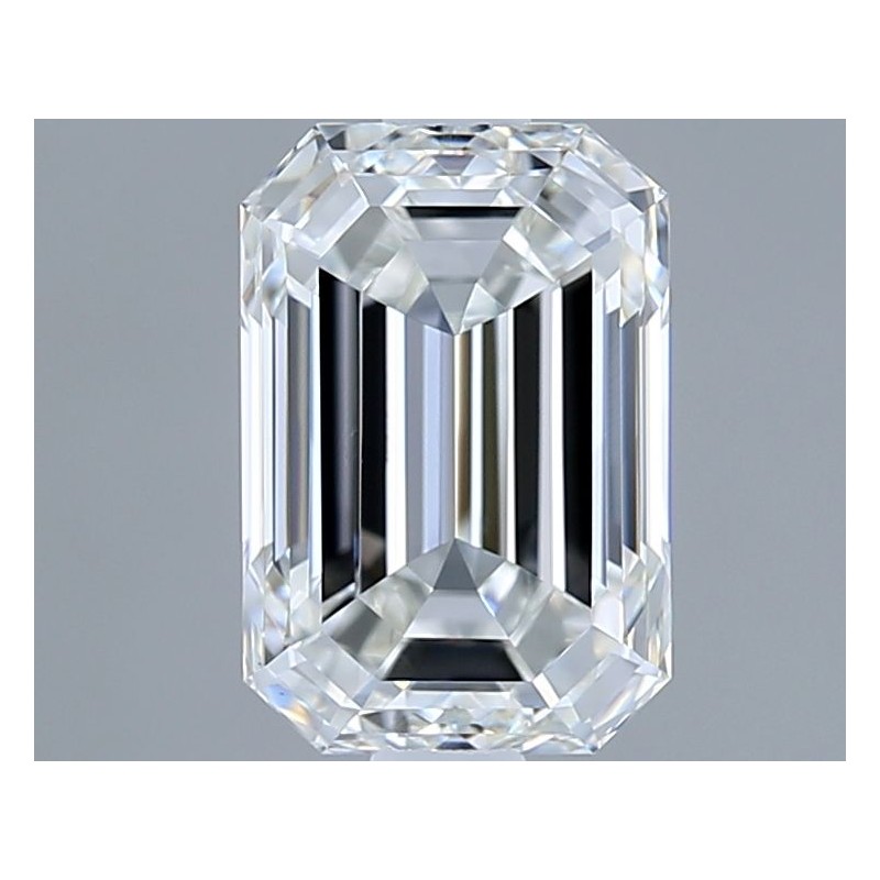 Diament laboratoryjny bezbarwny szlif szmaragdowy, 1.5ct, VVS2, F, IGI LG741536611