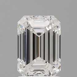 Diament laboratoryjny bezbarwny szlif szmaragdowy, 1.6ct, VVS2, E, IGI LG710505138
