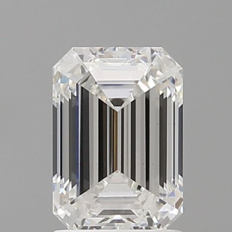 Diament laboratoryjny bezbarwny szlif szmaragdowy, 1.6ct, VVS2, E, IGI LG710505138