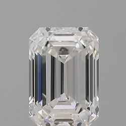 Diament laboratoryjny bezbarwny szlif szmaragdowy, 1.59ct, VVS2, E, IGI LG710505127