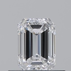 Diament szlif szmaragdowy, 0.53ct, VVS1, E, GIA 6532650602