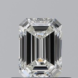 Diament szlif szmaragdowy, 0.5ct, VVS1, H, GIA 7532161309