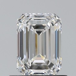 Diament szlif szmaragdowy, 0.84ct, VS1, F, GIA 6532523359