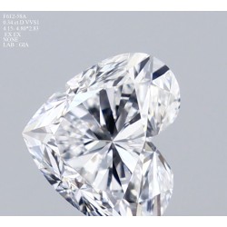 Diament serce, 0.34ct, VVS1, D, GIA 2516660502