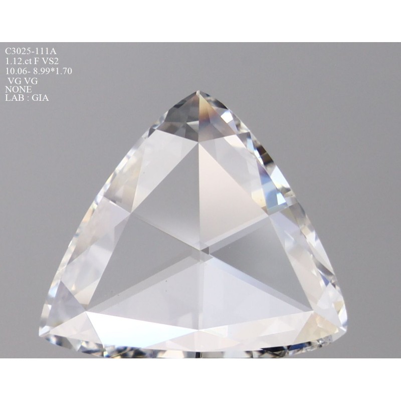 Diament rozeta, 1.12ct, VS2, F, GIA 6495854494