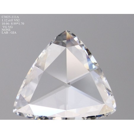 Diament rozeta, 1.12ct, VS2, F, GIA 6495854494