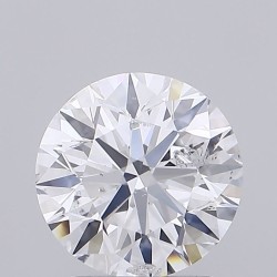 Diament szlif okrągły, 2ct, SI2, D, HRD 250000252834