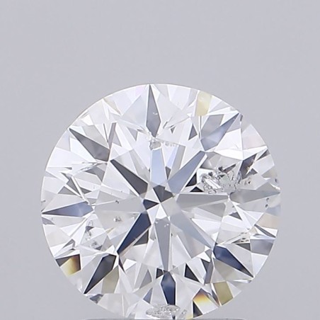 Diament szlif okrągły, 2ct, SI2, D, HRD 250000252834