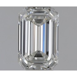 Diament szlif szmaragdowy, 0.6ct, SI1, F, GIA 2537393326