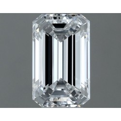 Diament szlif szmaragdowy, 0.5ct, VS2, D, GIA 6535809575