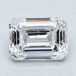 Diament szlif szmaragdowy, 2ct, SI1, D, GIA 2388139162