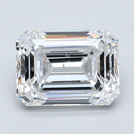 Diament szlif szmaragdowy, 2ct, SI1, D, GIA 2388139162