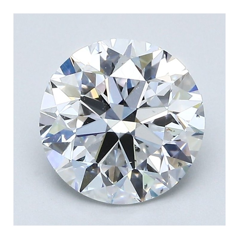 Diament szlif okrągły, 2ct, SI1, D, GIA 1428464763