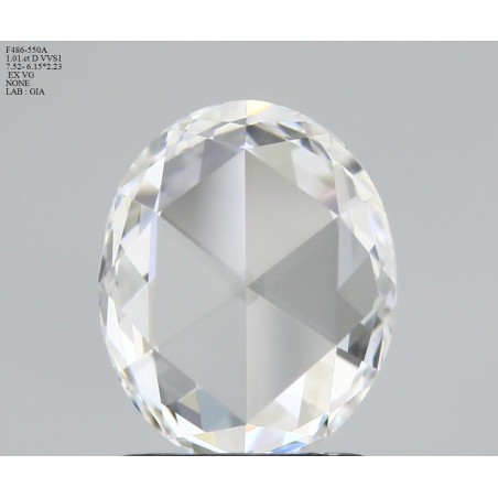 Diament rozeta, 1.01ct, VVS1, D, GIA 2537689422