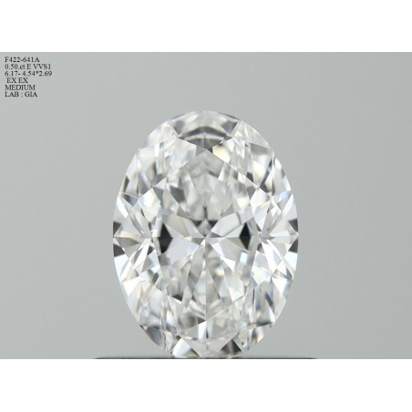 Diament szlif owalny, 0.5ct, VVS1, E, GIA 6492874773