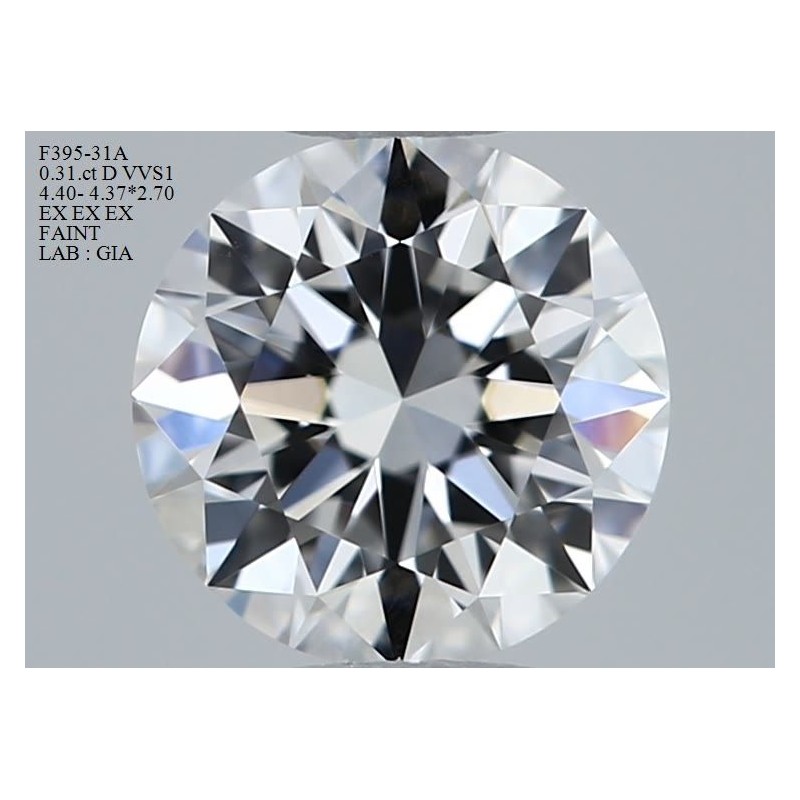 Diament szlif okrągły, 0.31ct, VVS1, D, GIA 6511880571