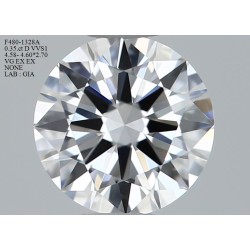 Diament szlif okrągły, 0.35ct, VVS1, D, GIA 1539841257