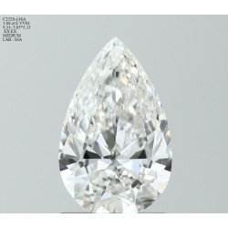 Diament szlif gruszkowy, 1.08ct, VVS1, E, GIA 6531718334