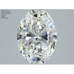 Diament szlif owalny, 1.01ct, VVS1, E, GIA 6535359619