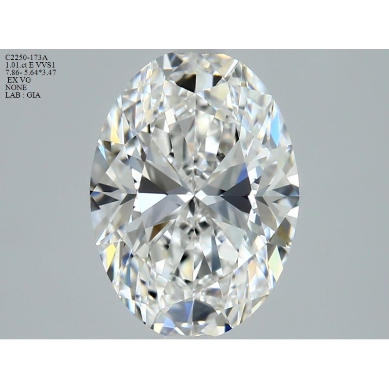 Diament szlif owalny, 1.01ct, VVS1, E, GIA 6535359619 Diament szlif owalny, 1.01ct, VVS1, E, GIA 6535359619