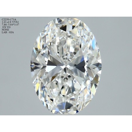 Diament szlif owalny, 1.01ct, VVS1, E, GIA 6535359619