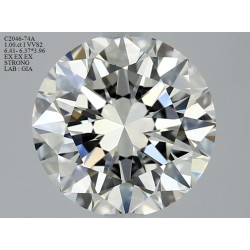 Diament szlif okrągły, 1.0ct, VVS2, I, GIA 3445562965