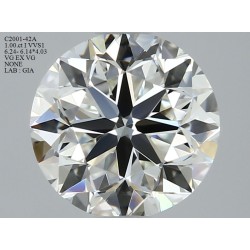 Diament szlif okrągły, 1.0ct, VVS1, I, GIA 3415845201