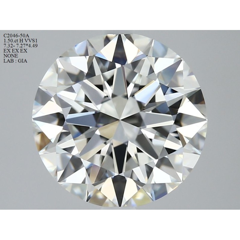 Diament szlif okrągły, 1.5ct, VVS1, H, GIA 2447201387 Diament szlif okrągły, 1.5ct, VVS1, H, GIA 2447201387