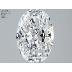 Diament szlif owalny, 0.61ct, VVS1, D, GIA 2534362500