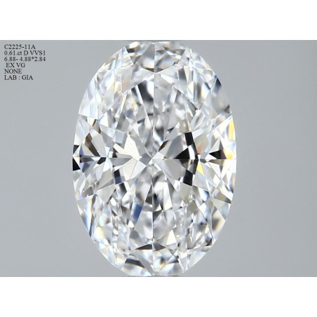 Diament szlif owalny, 0.61ct, VVS1, D, GIA 2534362500