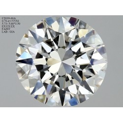 Diament szlif okrągły, 0.7ct, VVS1, I, GIA 6445054139
