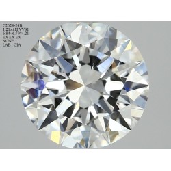 Diament szlif okrągły, 1.21ct, VVS1, H, GIA 1423888953