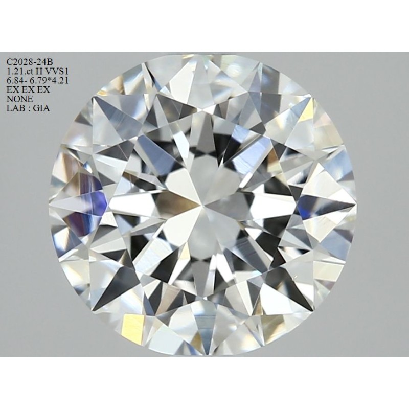 Diament szlif okrągły, 1.21ct, VVS1, H, GIA 1423888953 Diament szlif okrągły, 1.21ct, VVS1, H, GIA 1423888953