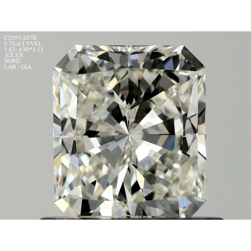 Diament radiant, 0.7ct, VVS1, I, GIA 1453086894