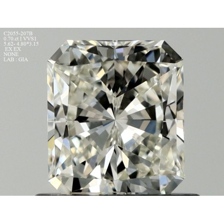Diament radiant, 0.7ct, VVS1, I, GIA 1453086894
