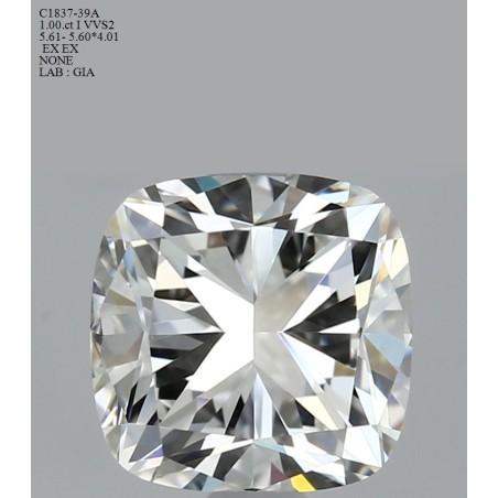 Diament szlif poduszkowy brylantowy, 1.0ct, VVS2, I, GIA 2406199778