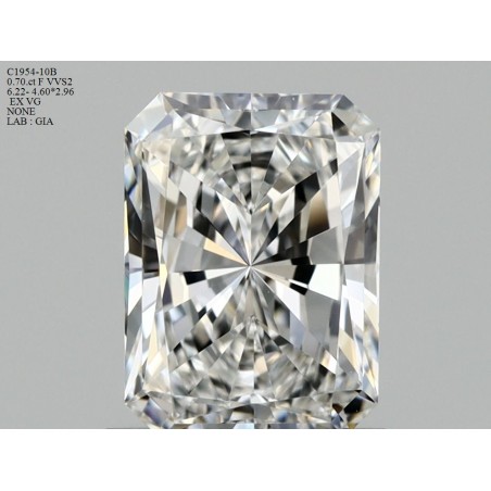Diament radiant, 0.7ct, VVS2, F, GIA 1415765603
