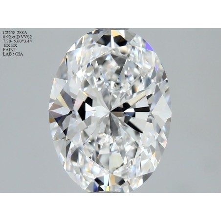 Diament szlif owalny, 0.92ct, VVS2, D, GIA 7538360392