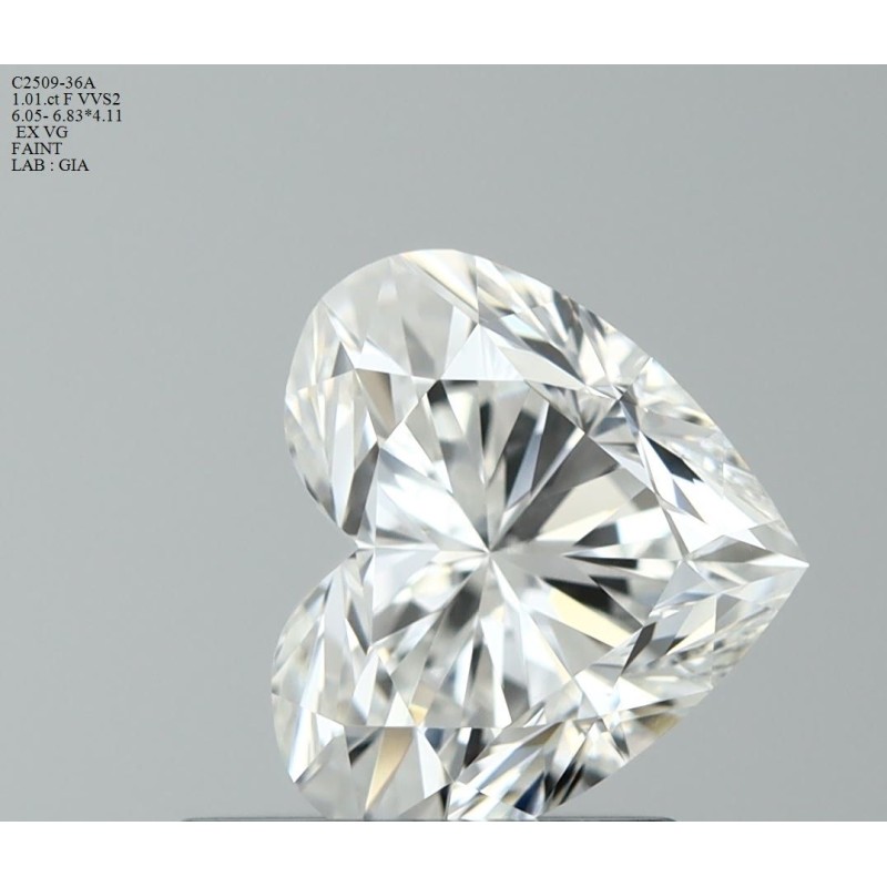 Diament serce, 1.01ct, VVS2, F, GIA 1523107954 Diament serce, 1.01ct, VVS2, F, GIA 1523107954