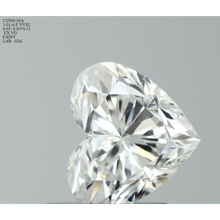 Diament serce, 1.01ct, VVS2, F, GIA 1523107954