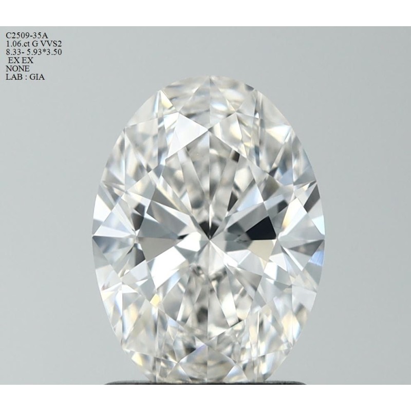 Diament szlif owalny, 1.06ct, VVS2, G, GIA 2527240657 Diament szlif owalny, 1.06ct, VVS2, G, GIA 2527240657