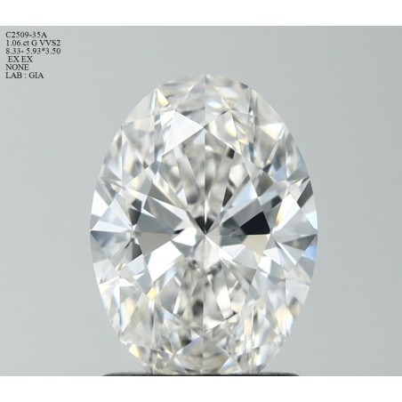 Diament szlif owalny, 1.06ct, VVS2, G, GIA 2527240657