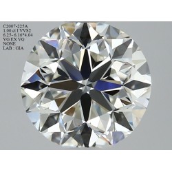 Diament szlif okrągły, 1ct, VVS2, I, GIA 2426074578
