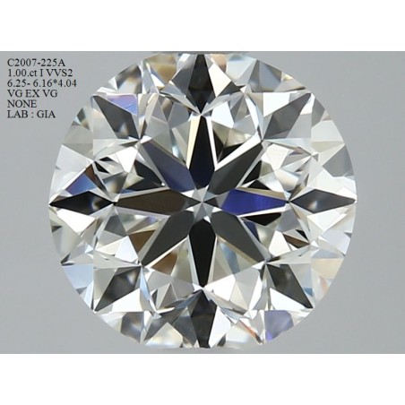 Diament szlif okrągły, 1ct, VVS2, I, GIA 2426074578