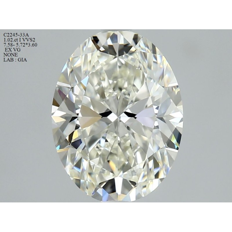 Diament szlif owalny, 1.02ct, VVS2, I, GIA 6472717532 Diament szlif owalny, 1.02ct, VVS2, I, GIA 6472717532