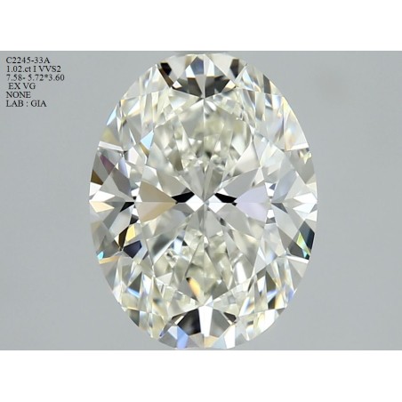 Diament szlif owalny, 1.02ct, VVS2, I, GIA 6472717532
