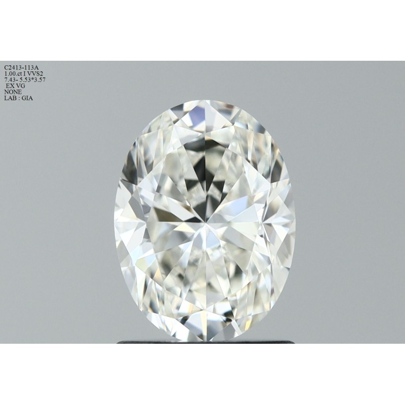 Diament szlif owalny, 1.0ct, VVS2, I, GIA 6502951324 Diament szlif owalny, 1.0ct, VVS2, I, GIA 6502951324