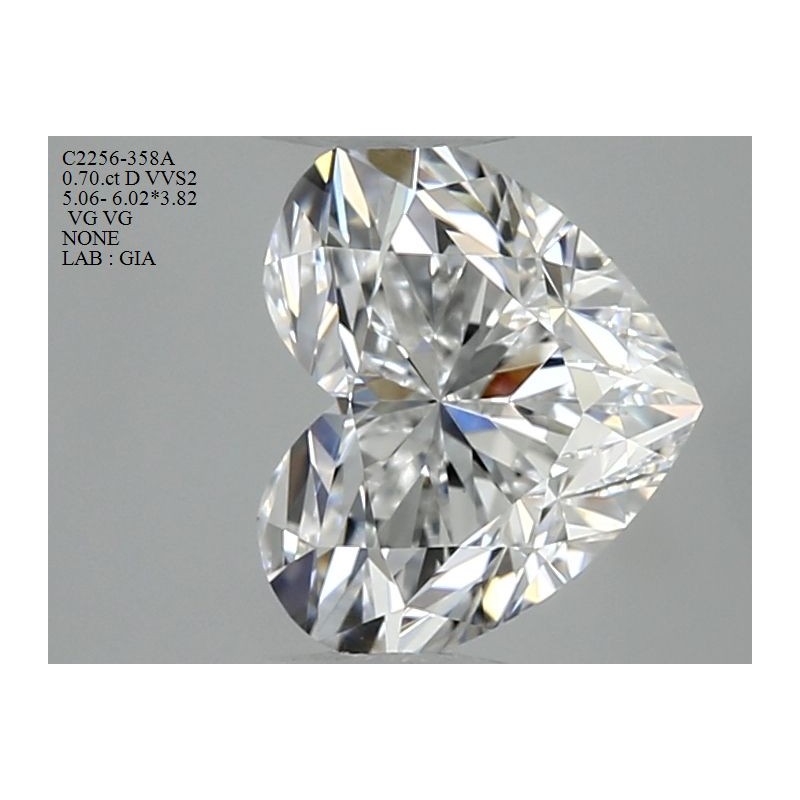 Diament serce, 0.7ct, VVS2, D, GIA 6481604739 Diament serce, 0.7ct, VVS2, D, GIA 6481604739