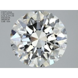 Diament szlif okrągły, 1.0ct, VVS2, H, GIA 6445888274
